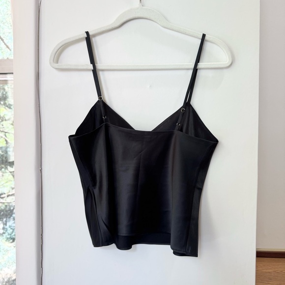 New Natori Glamour V Neck Satin Cami Camisole Tank Top Black Small - Picture 10 of 14